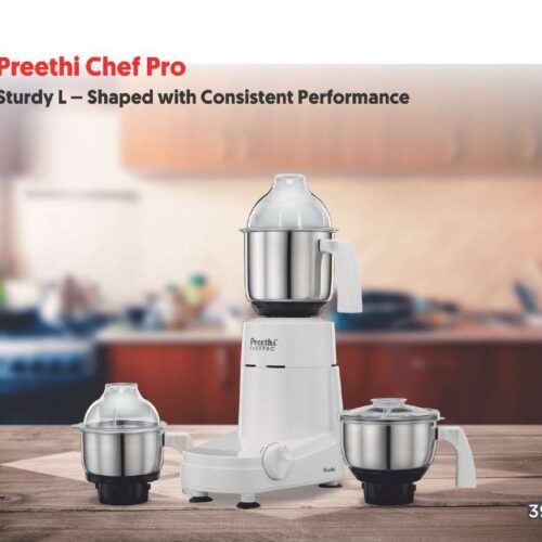 Preethi Chefpro Mixer Grinder 5 year Motor (MG128)