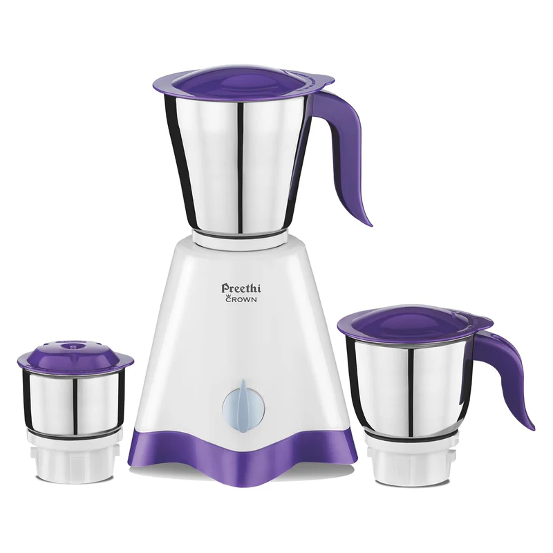 Preethi Crown Pro Mixer Grinder - 500W - 3 Jar (MG 254)